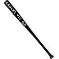 Black Wood Baseball Bat with Stand